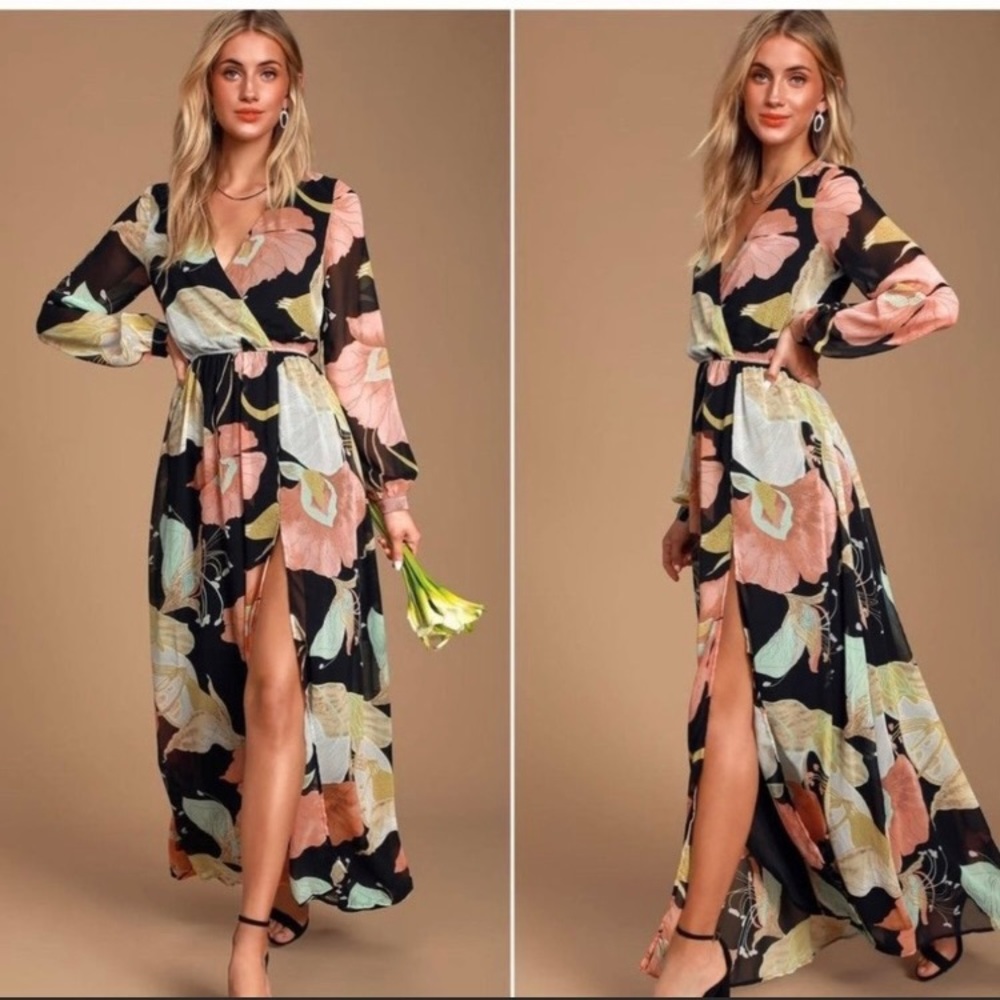 Long sleeve floral dress nwot